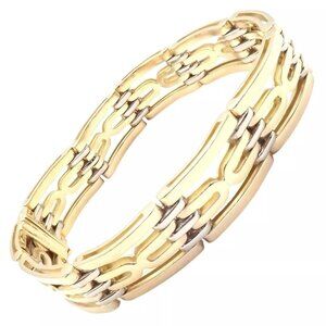 Authentic! Vintage Bvlgari Bulgari 18k Yellow Gold Link Bracelet